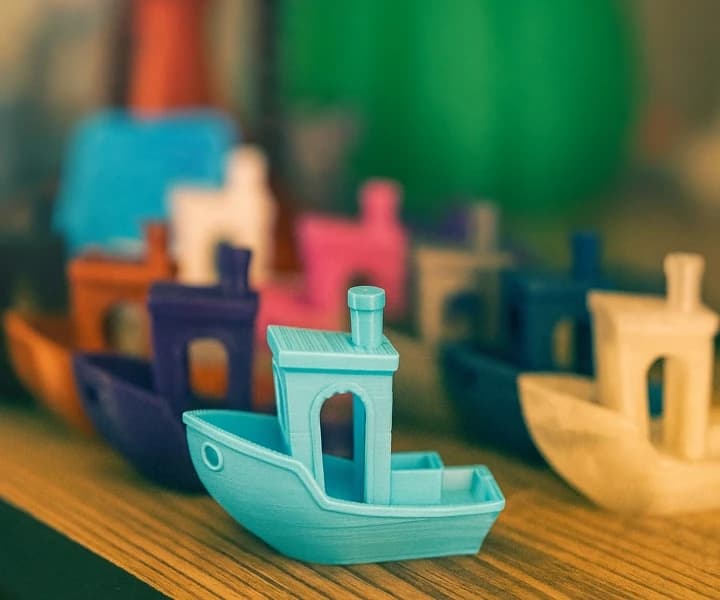 3 Boyutlu PLA baskılı Benchy örnekleri